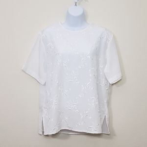 Elizabeth Williams women top embroidery large deal